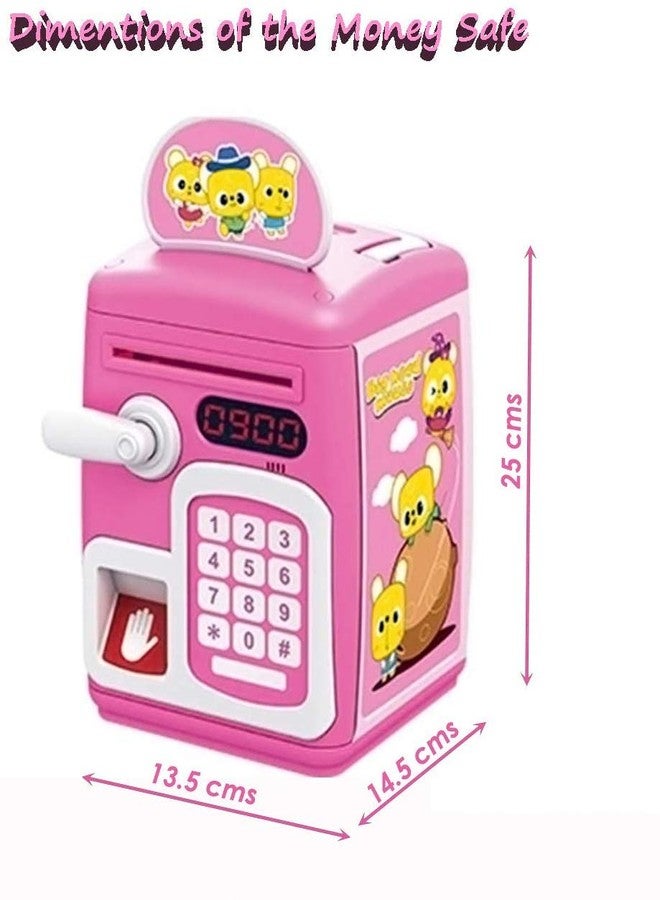 KITIKITTZ KITI KITS Fingerprint Sensing Money Saving Bank with Double Protected Password & Fingerprint Sensor Toy(HCCD Enterprise) (Pink) - Image 5